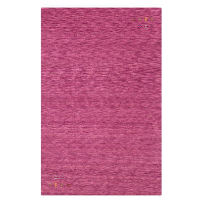 Kashkuli Gabbeh Magenta Rug 4'11" x 7'9"