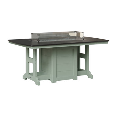 Berlin Gardens Garden Classic 72″ Fire Pit Dining Table