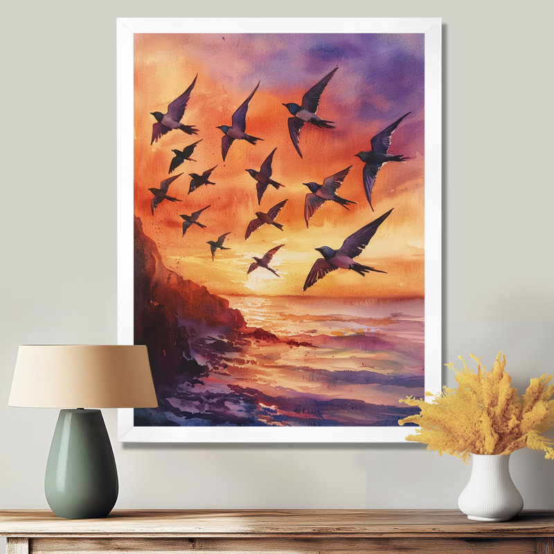 Avamarie - Animals Wall Art Prints, H 20 po x l 12 po, Reproduction encadrée d'une seule photo, Blanc