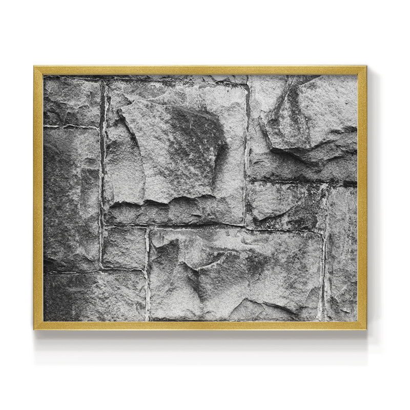 Found Textures VI -Framed Print - Restickable
