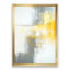 «Gray and Yellow Blue Abstract», reproduction d'art sur toile-51146027-51146026