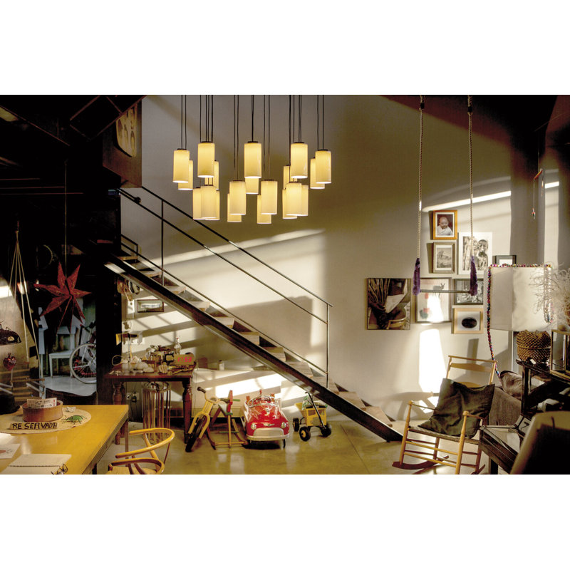 Cirio Chandelier M, 241.4" H x 39.4" W x 39.4" D, 114 W, 20 Lights