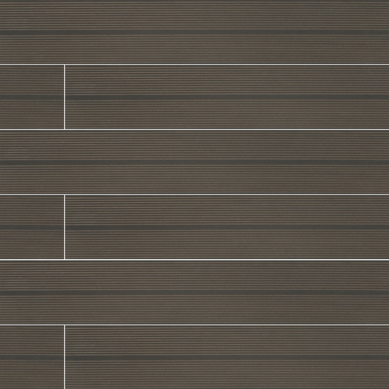 Rincon 8 in. x 47 in. Matte Porcelain Wood Look Floor and Wall Tile, Sepia