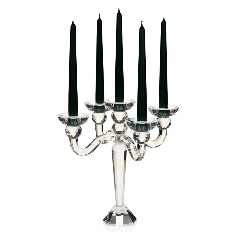 Evelyn Crystal Tabletop Candelabra