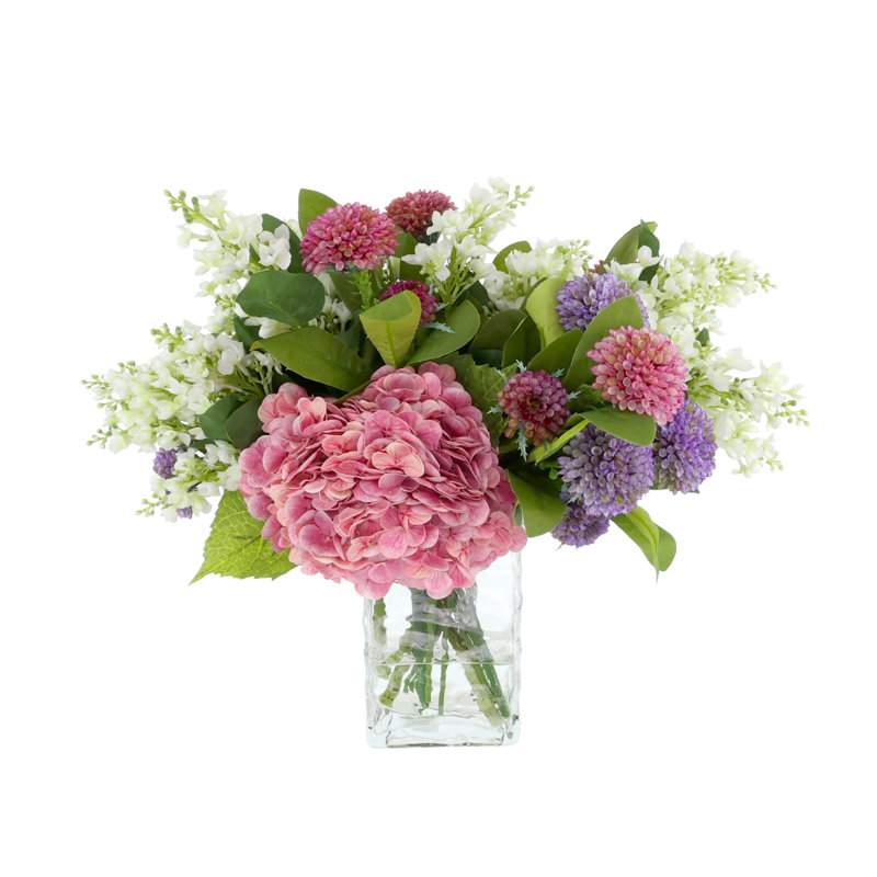 Hydrangea and Dahlia Centerpiece