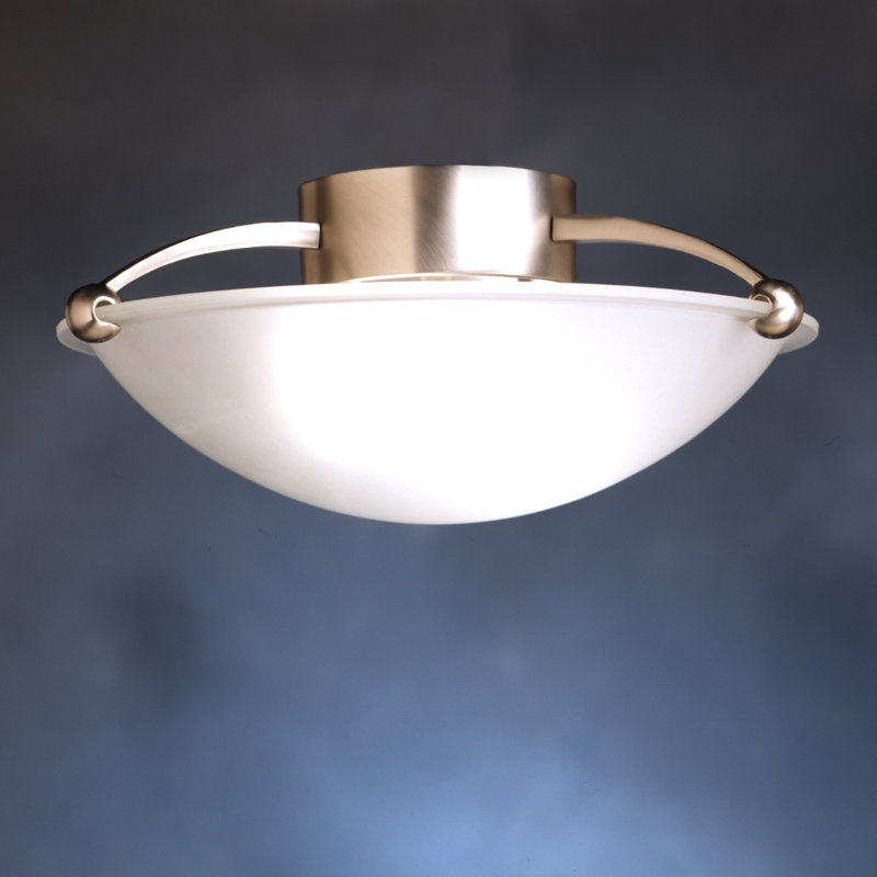 Glass Semi Flush Mount
