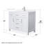 Beckett 42" Freestanding Single Bathroom Vanity with Quartz Top-1353496858-1353496859-1353496863
