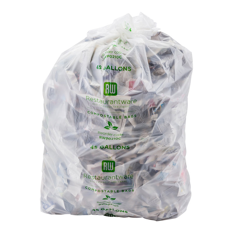 Sac poubelle en plastique, H 50 po x l 23,2 po x P 0,03 po