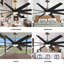 Ariella - Eight Blade Ceiling Fan - Integrated LED - Matte Black Finish - Matte White Blades-238019752-238019796