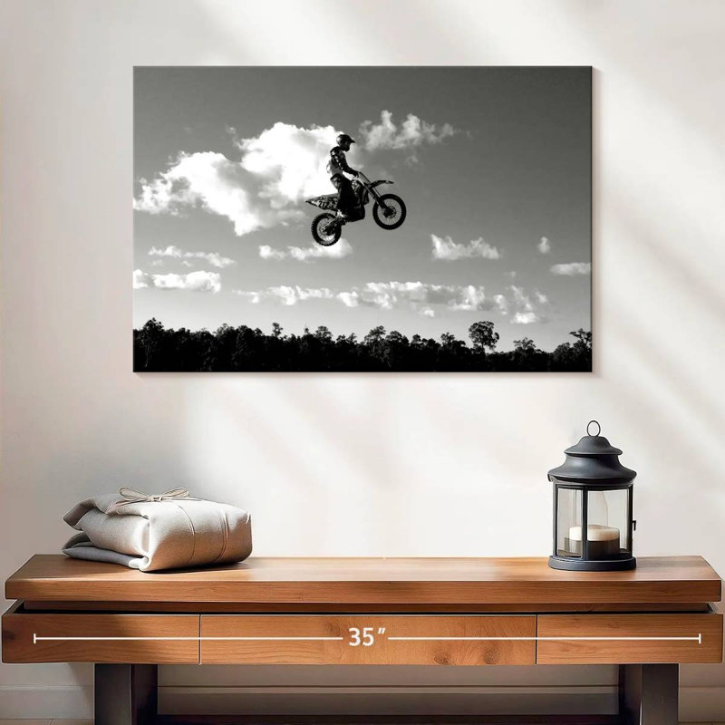 Midair dirt bike Sireci, H 16 po x l 24 po