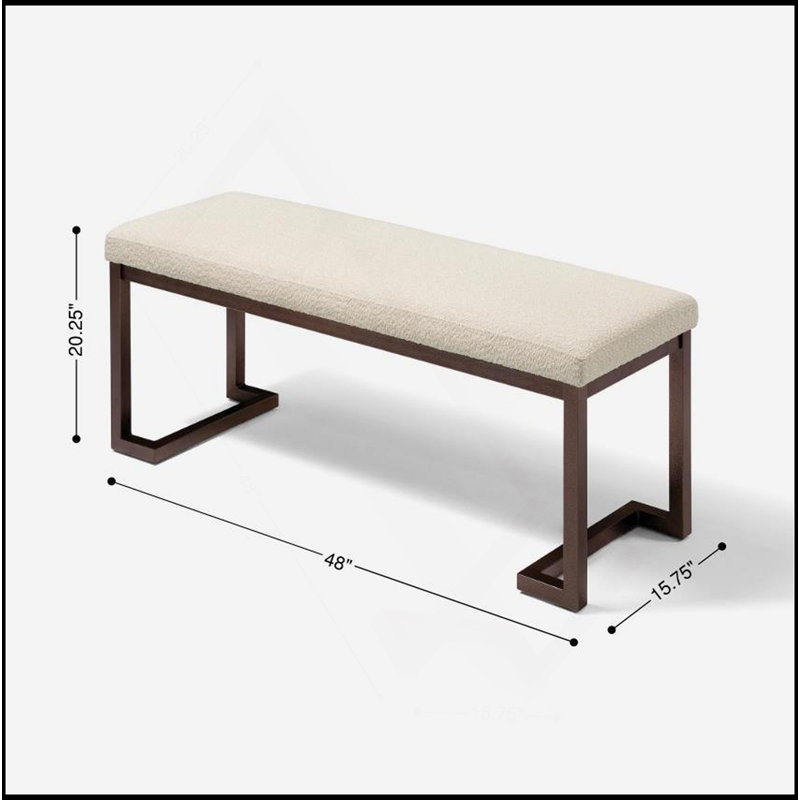 Pelican Bench, Cream White