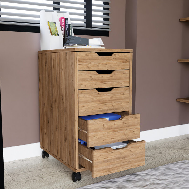 Commode en bois de pin rustique 15,7 po x 30,5 po x 21,7 po | 100% panneau de particules enduit de mélamine, épaisseur: 0,7 pouce | Nombreuses tablettes, conception à fixation murale | Parfait pour les solutions de rangement de chambre à coucher et de salon