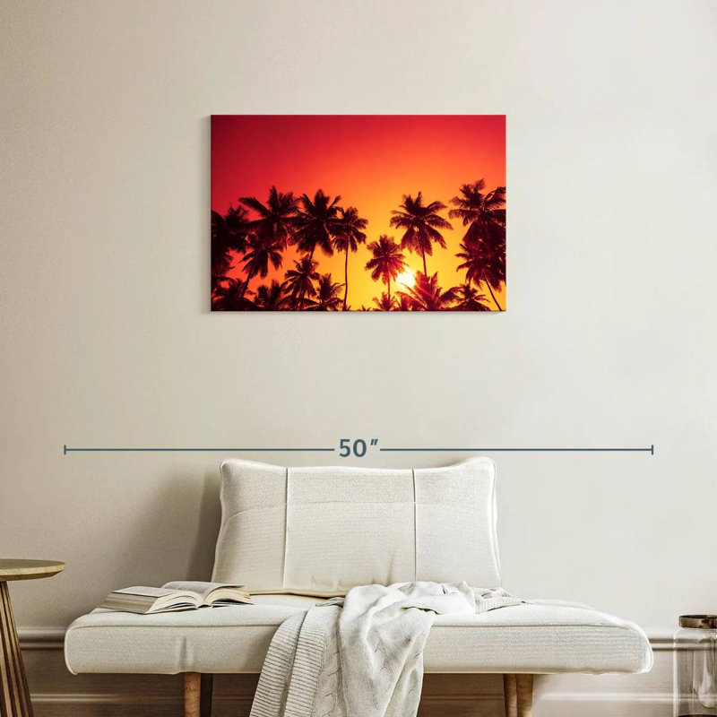 Harnek Sky Above Tropical Palm Trees, 20" H x 30" W
