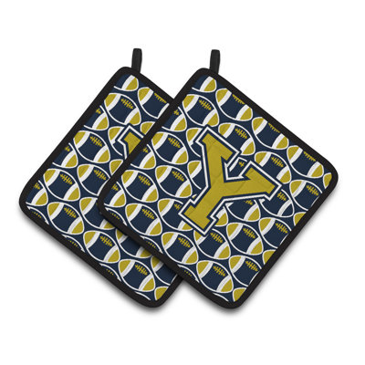 Caroline's Treasures Football Polyester Potholder