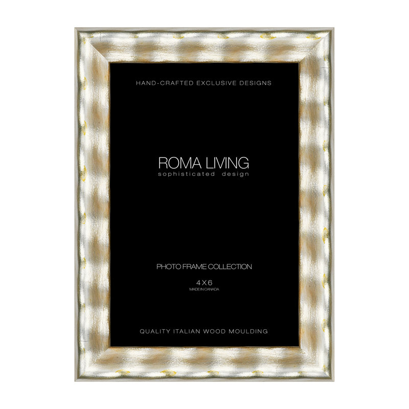 Cadre photo Regatta, 4 po x 6 po, Feuille d'argent