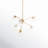 Vincenza 6 - Light Steel Dimmable Sputnik Sphere Chandelier