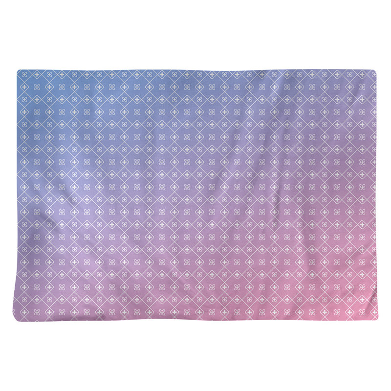 Récapitulatif en coton 18 po katelyn elizabeth classic napperon, Bleu / Rose