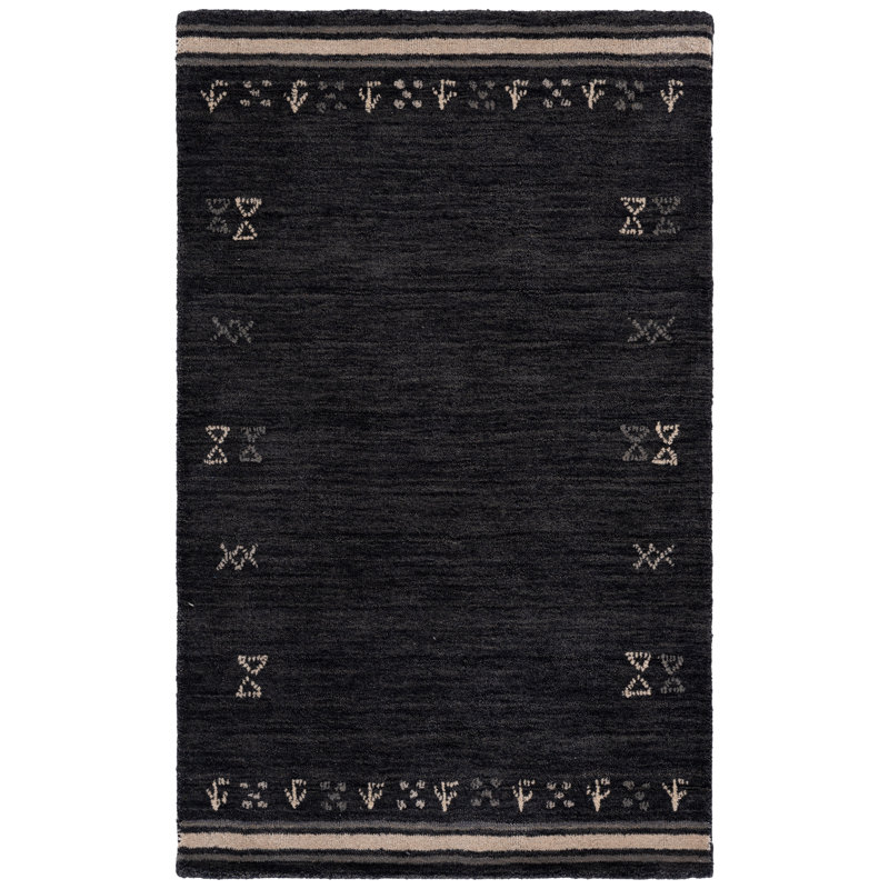 Himalaya Hand Loomed Wool Southwestern Area Rug, Rectangle 3' x 5'