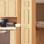 Porte standard coloniale à panneaux en bois massif non fini-23080280