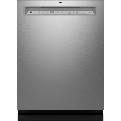 GE Appliances 24"" 47 Decibel ENERGY STAR Certified Built-in Front Control Dishwasher with Adjustable Rack and Tall Tub -  GDF650SYVFS