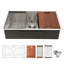 Évier de cuisine encastrable 30 po x 19 po x 10 po à cuve simple encastrable en acier inoxydable calibre 16