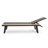 Chaise Lounge With Attached Wood Side Table, 1Pc-1710039233