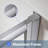 36'' x 72'' Framed Square Sliding Shower Enclosure with Shower Base-107233704