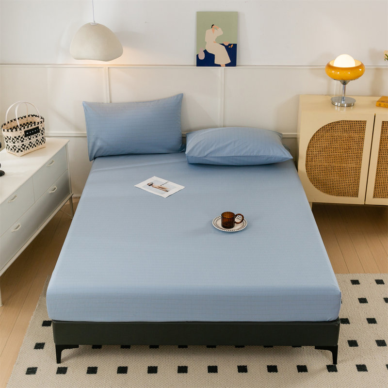 Drap-housse en coton avec fibre d'argent et cordon de mise à la terre, Drap-housse de taille très grand, Blanc