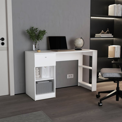 Computer Desk, 1 Drawer, 2 Shelves