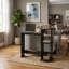  Bureau d'ordinateur compact avec tablettes Americano / Black Home Office-1187378034
