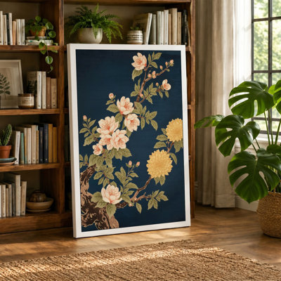 Scattered Blossoms Japandi - Wrapped Canvas