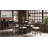 Preciado Dining Server with Wine Storage & Glass Doors – Coffee Elm Veneer