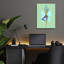 Art mural en verre Winston Porter «Tree Pose Two Moon» par Tim Parker-1786154923