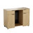 53.2"W Sideboard Buffet Table Coffee Bar Cabinet with Fridge Space