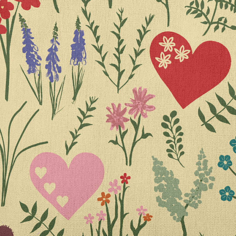 Coussin décoratif Valentine Garden, 26 po x 26 po, Jaune clair