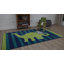Tapis touffeté bleu / vert-34150650