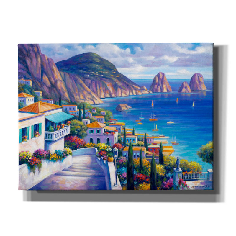 «Vue de l'océan» par John Zaccheo, H 12 po x l 16 po x P 0,75 po