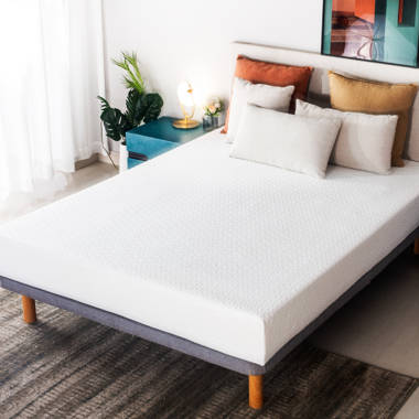 2 in 1 Twin Mattress, 8 inch Medium Memory Foam Mattress with Cover Alwyn Home Bed Size: King