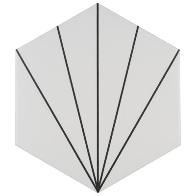 Aster 8.6" x 9.9" Porcelain Patterned Tile