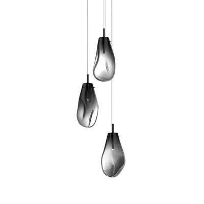 Luminaire suspendu liquide 3 lumières DEL