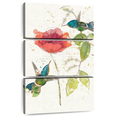 Fleur de colibri bleu sarcelle