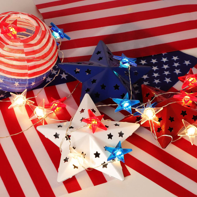 Jediael 10'' Battery Powered Shaded String Light