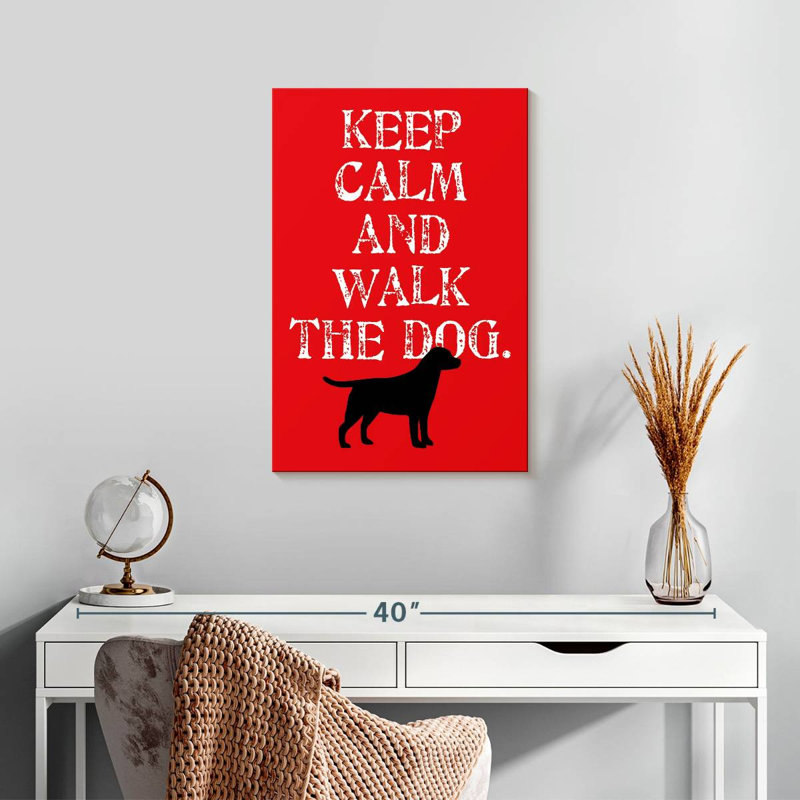Tergel Keep Calm Labrador, 24" H x 16" W