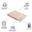 Serviette de bain turque Chanyah Bask avec doublure en tissu éponge, fouta de plage à rayures de luxe, 100% coton biologique, 68 po x 37 po-401627002