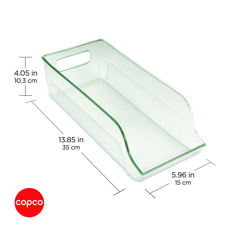 Bac de rangement en plastique Copco, Vert