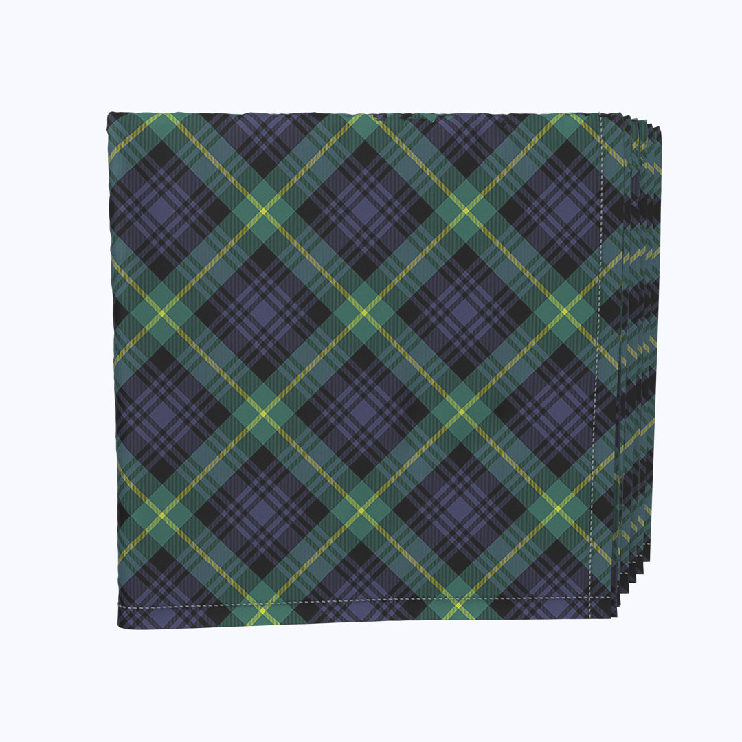 Polyester Plaid Square Napkin (Set of 12) Fabric Textile Products, Inc.