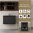 24'' Floating Bathroom Vanity With Sink, Wall-Mounted Striped Bathroom Storage Cabinet With Soft-Close Drawers And Black Quartz Sand Basin, Fully Assembled, Smoked Walnut 24V16-24WAB-W1920P385432-884092122-884092120-884092127