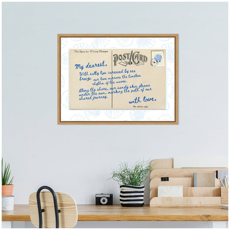 Impression sur toile encadrée «Beach Love» par Honey Island Studio