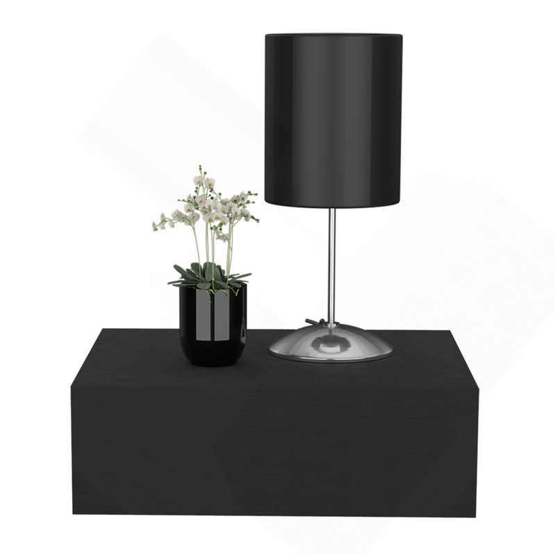 Nightstand Isola, Bedroom, Black, Black