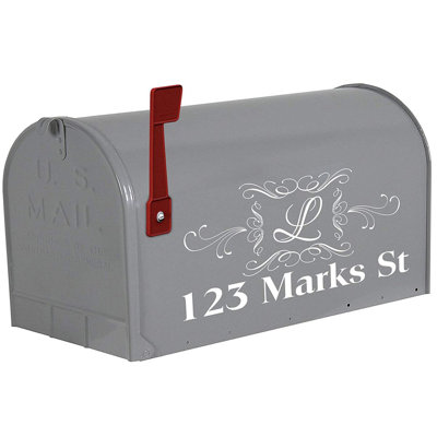 Housse de boîte aux lettres d'adresse monogramme personnalisée